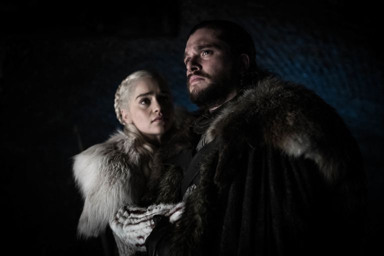 Daenerys Targaryen (Emilia Clarke) ja Jon Snow (Kit Harington) «Troonide mängu» kaheksanda hooaja stseenis
