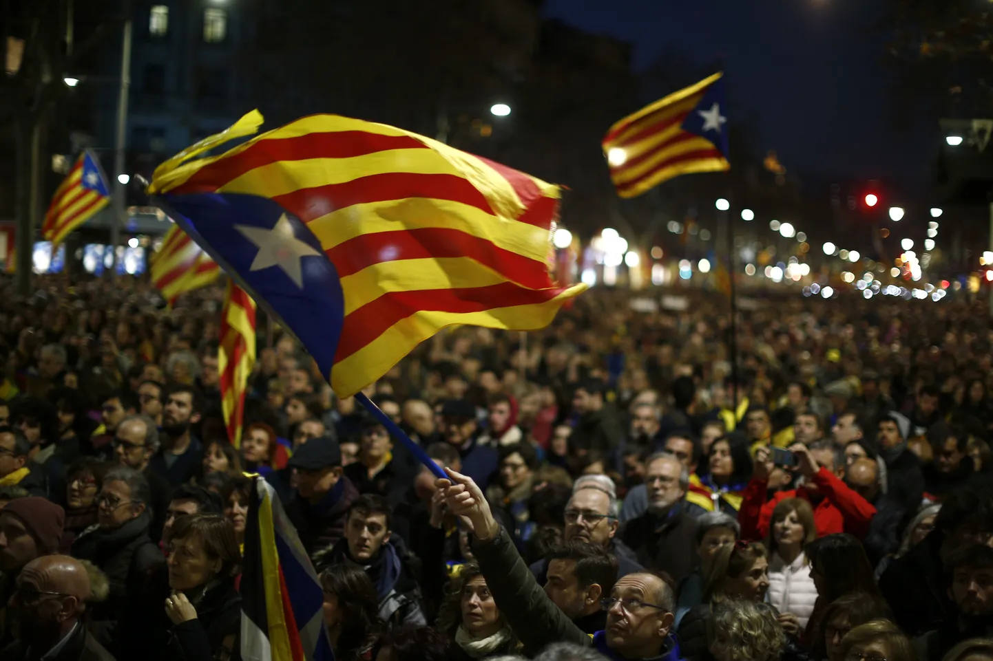 Meeleavaldajad Barcelonas.