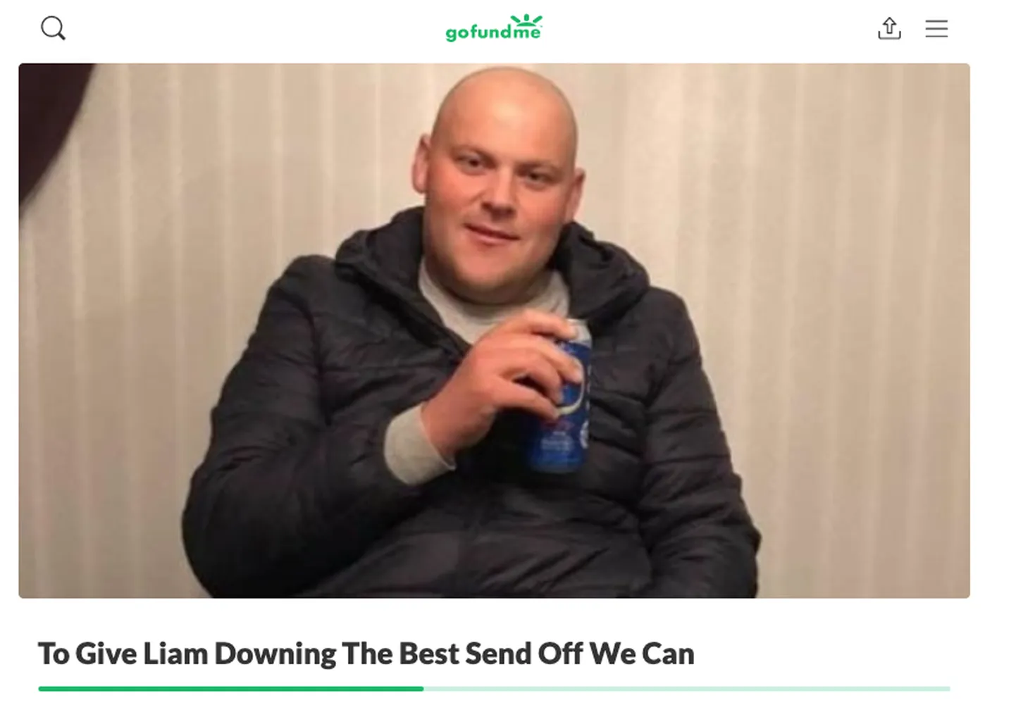 Liam Downing võitles kaks aastat leukeemiaga. Pärast nakatumist koroonaviirusesse Covid-19 palus mees arstidel päästa kellegi teise elu ja loobus ravist.