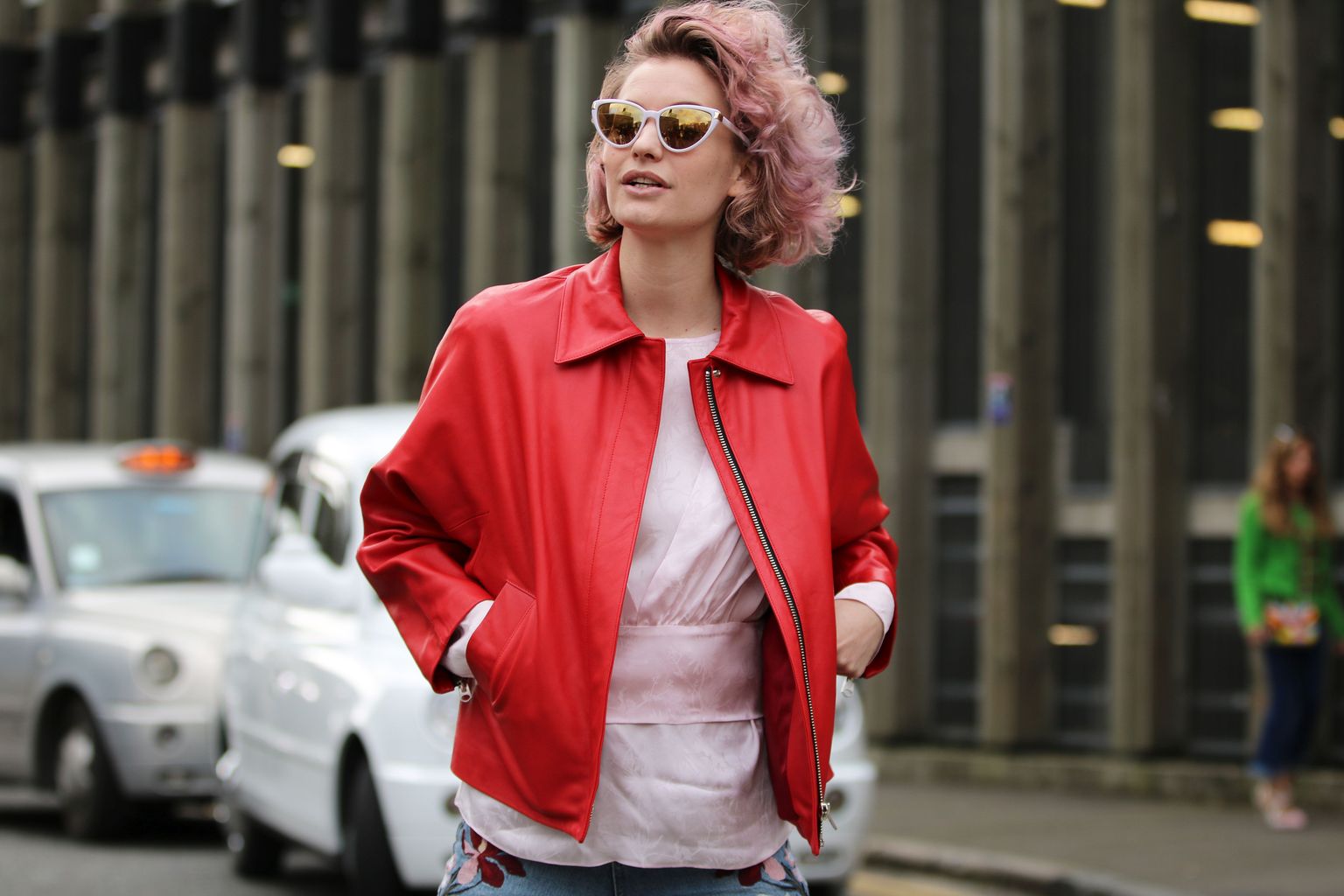 Zanita Whittington arrives at the Topshop Unique Autumn / Winter 2017 London Fashion Week show at Tate Modern, London