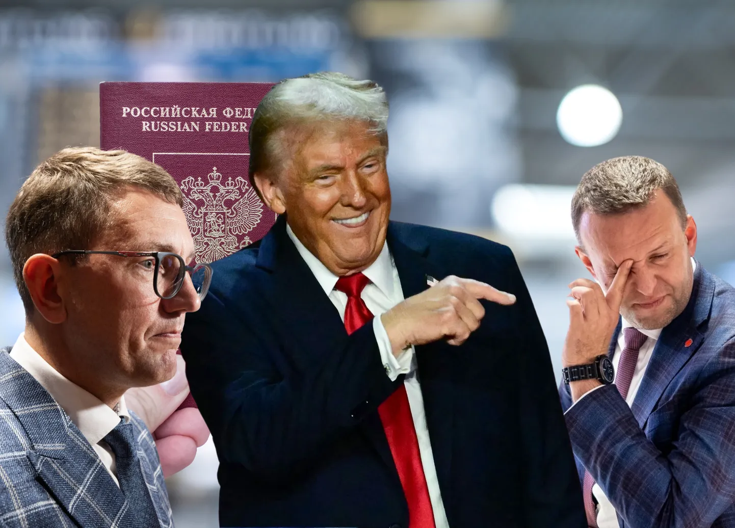 Кристен Михал, Дональд Трамп, Лаури Ляэнеметс.