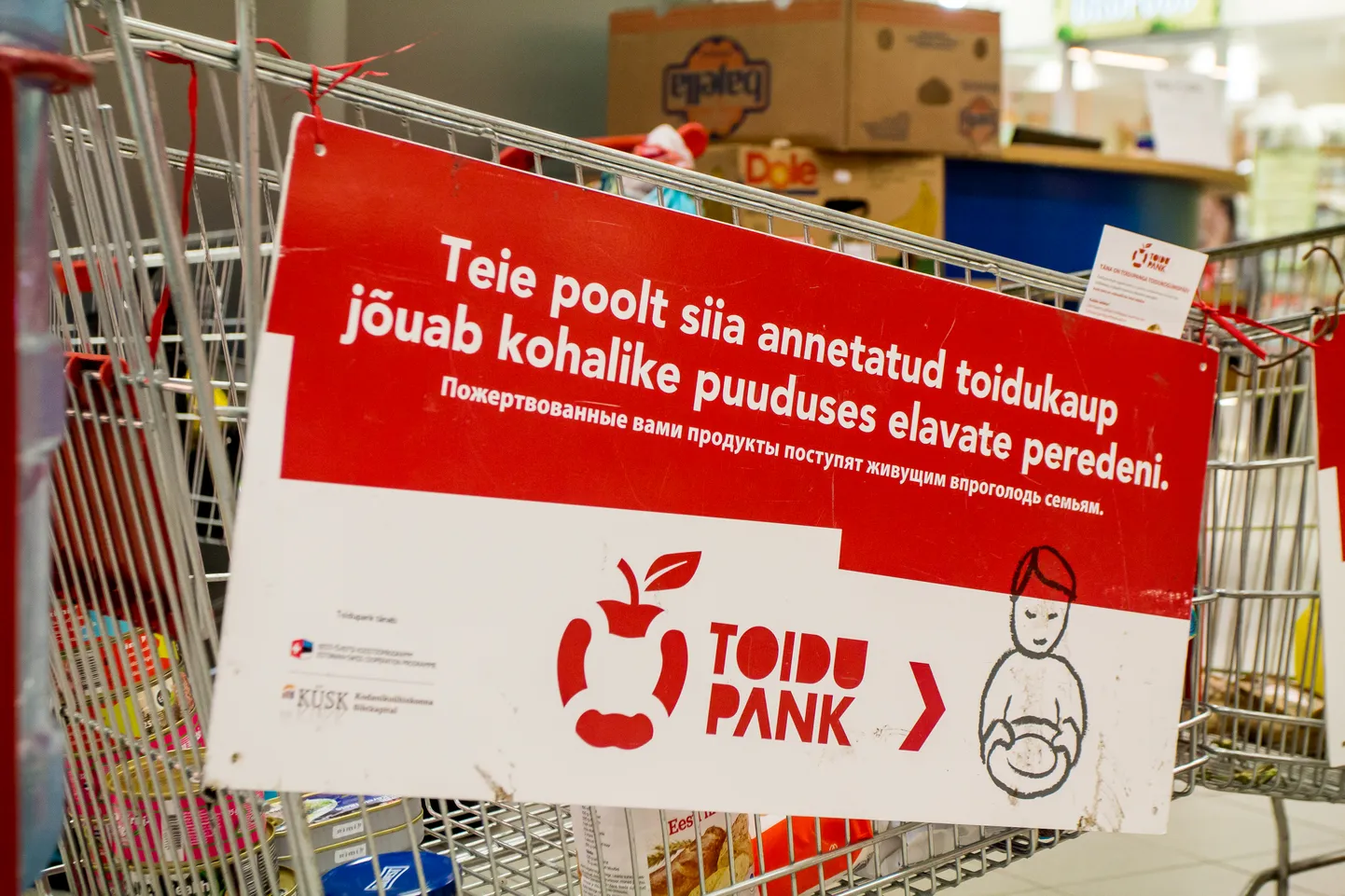 Toidupank tegeleb vaesuse ja igapäevase täisväärtusliku toidu puuduse leevendamiseks toidukaupade kogumisega üle Eesti.