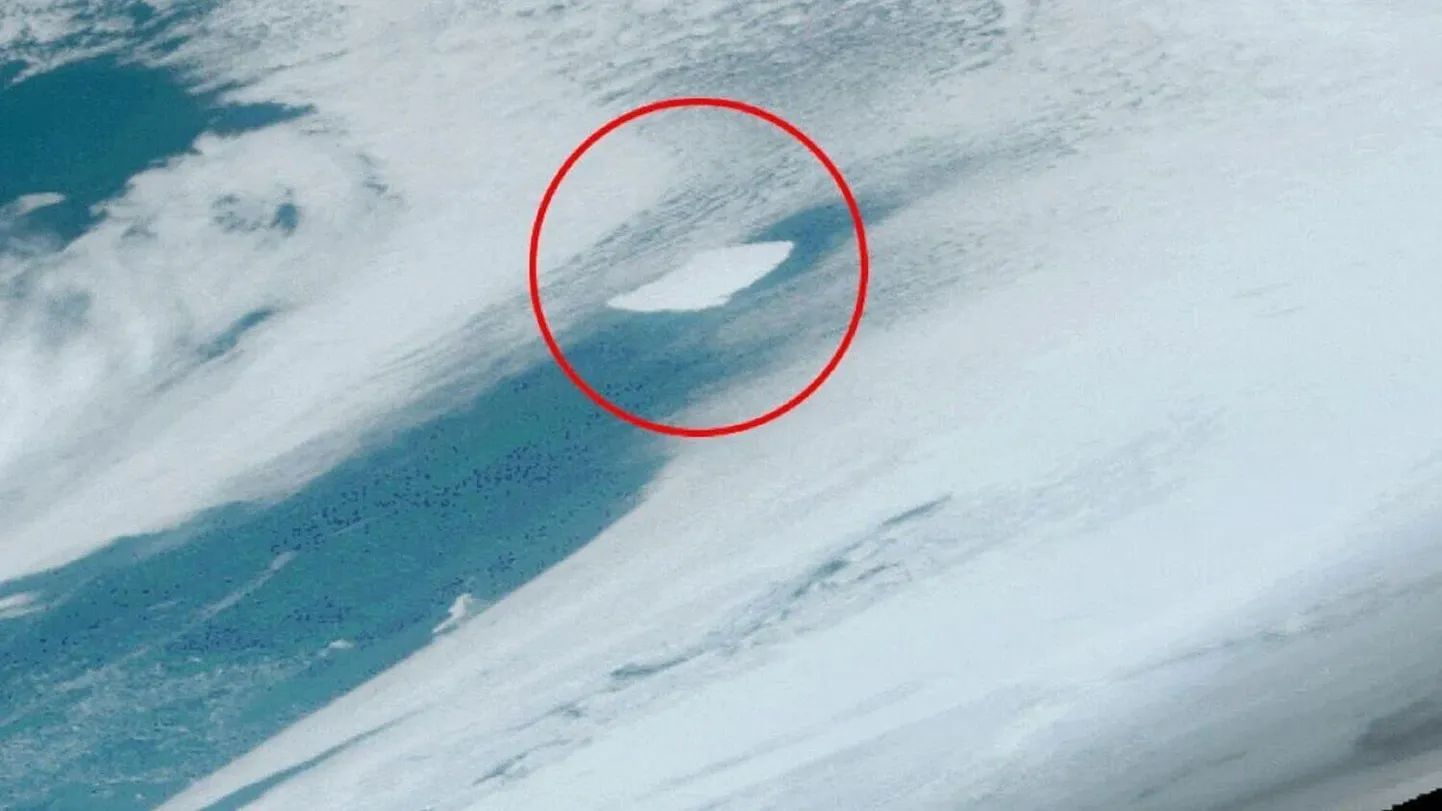 GOES-16 poolt jäädvustatud pilt A23a-st.