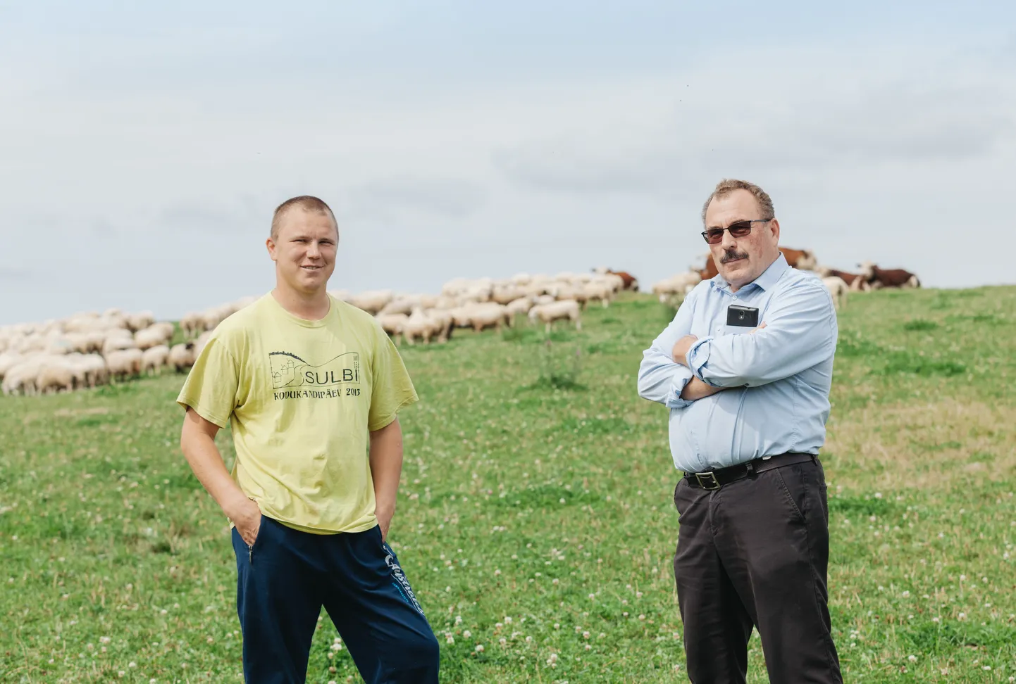 2019.aasta parima talu tiitli võitnud Roosu talu peremehed Ivar (vasakul) ja Aivar Rosenberg.