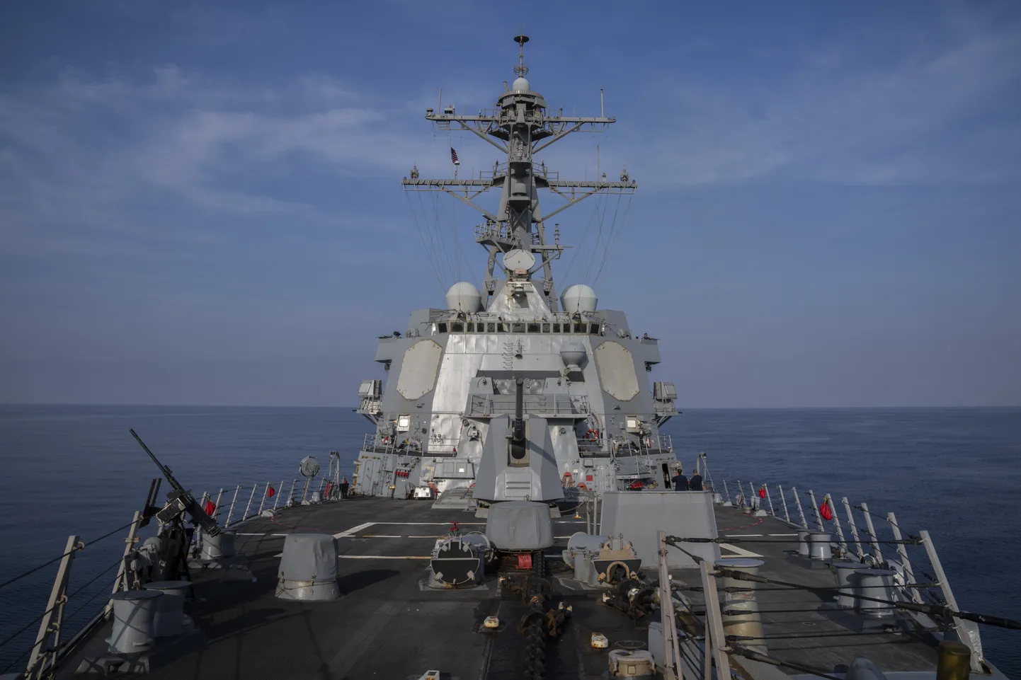 USA sõjalaev USS Gravely (DDG 107) Punasel merel. Foto on illustratiivne.