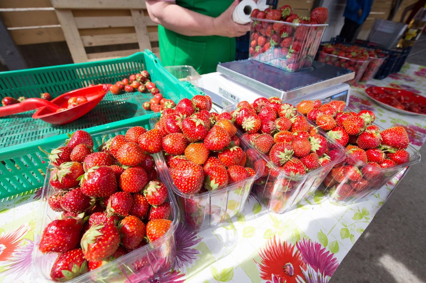 Maasikahooaeg hakkab lõppema ning hinnad turul eile tõusid.