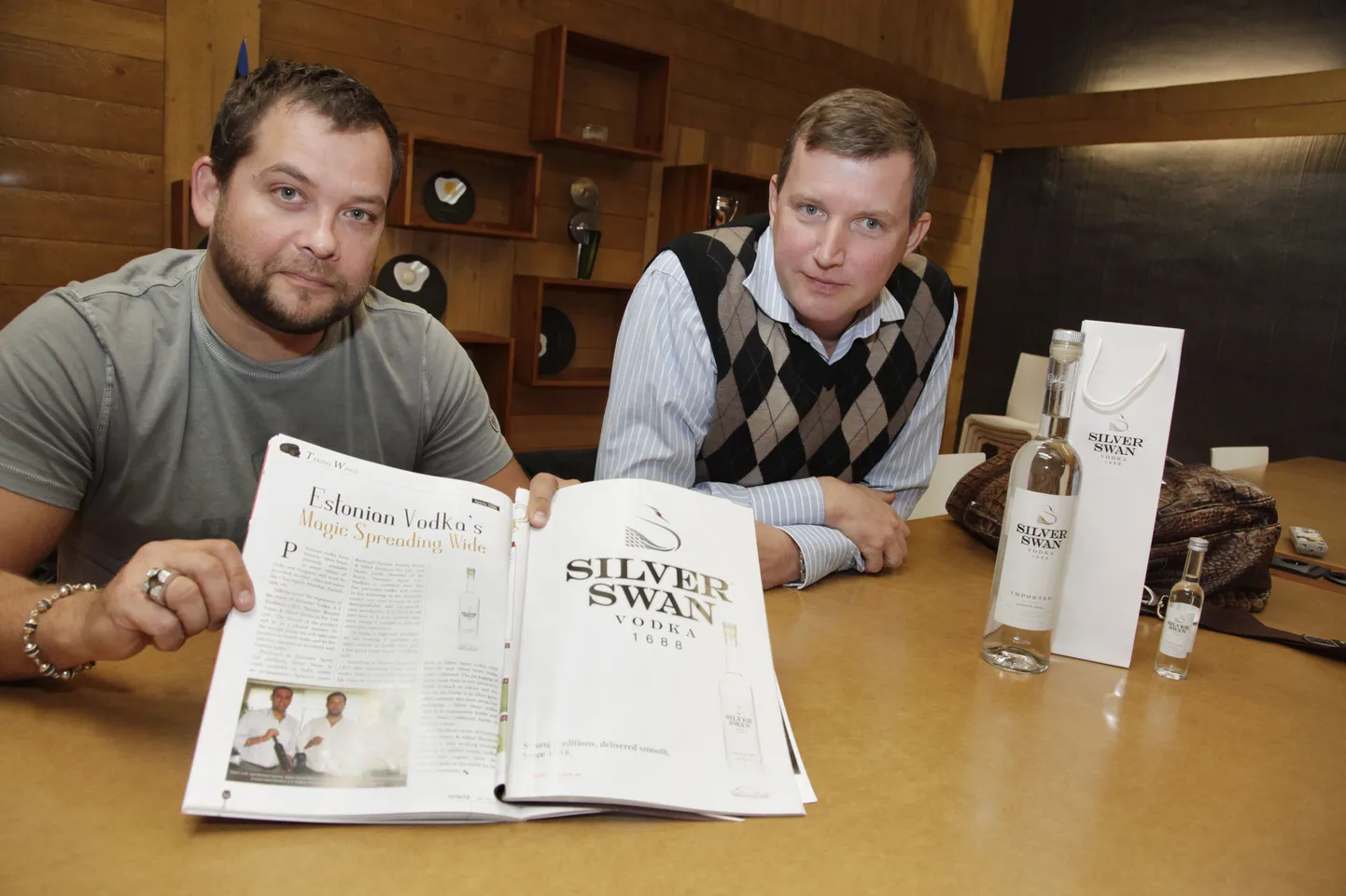 Moe Peenviinavabriku juhatuse liikmed Sven Ivanov( vasakul) Marko Lastik.