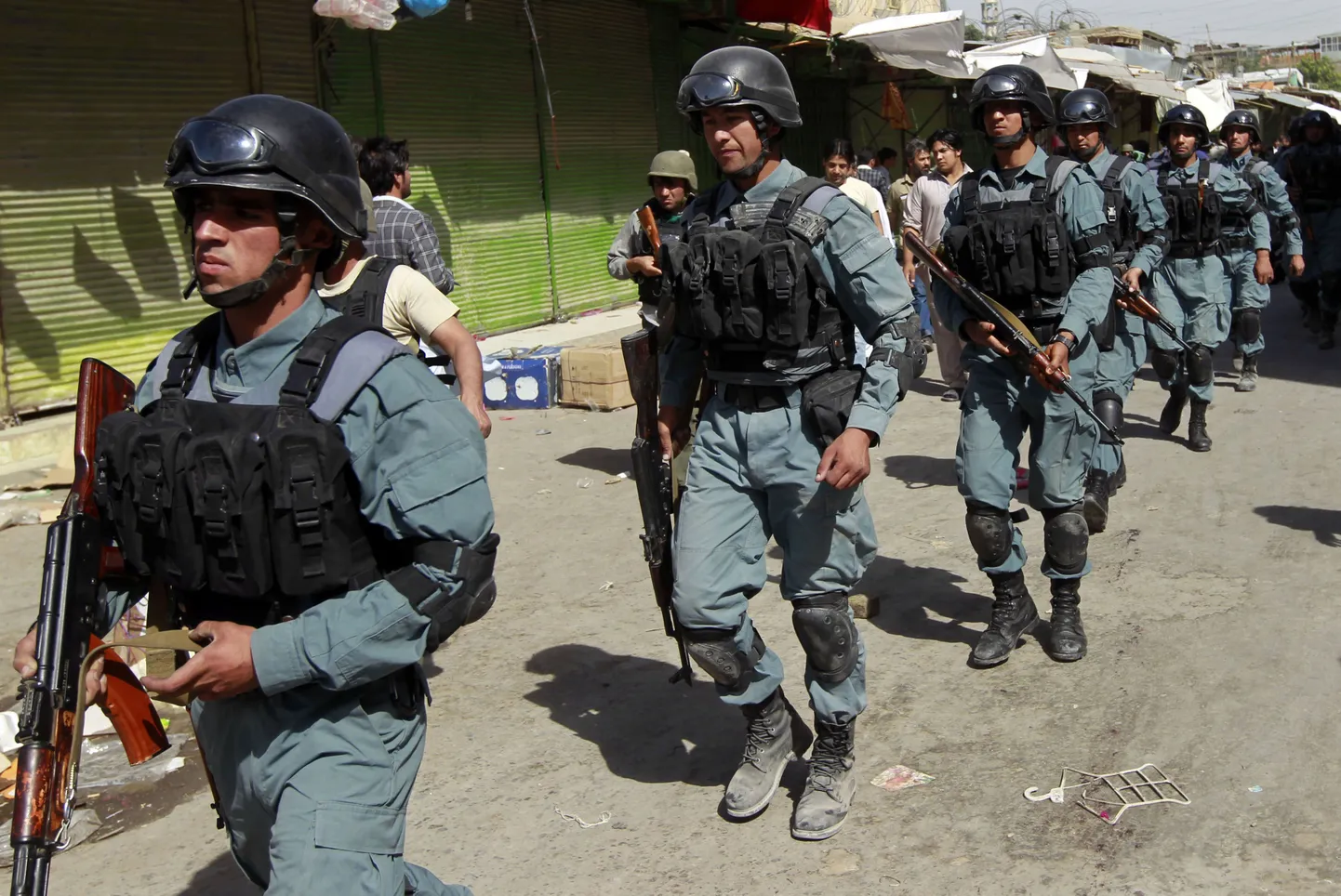 Afganistani politseinikud.