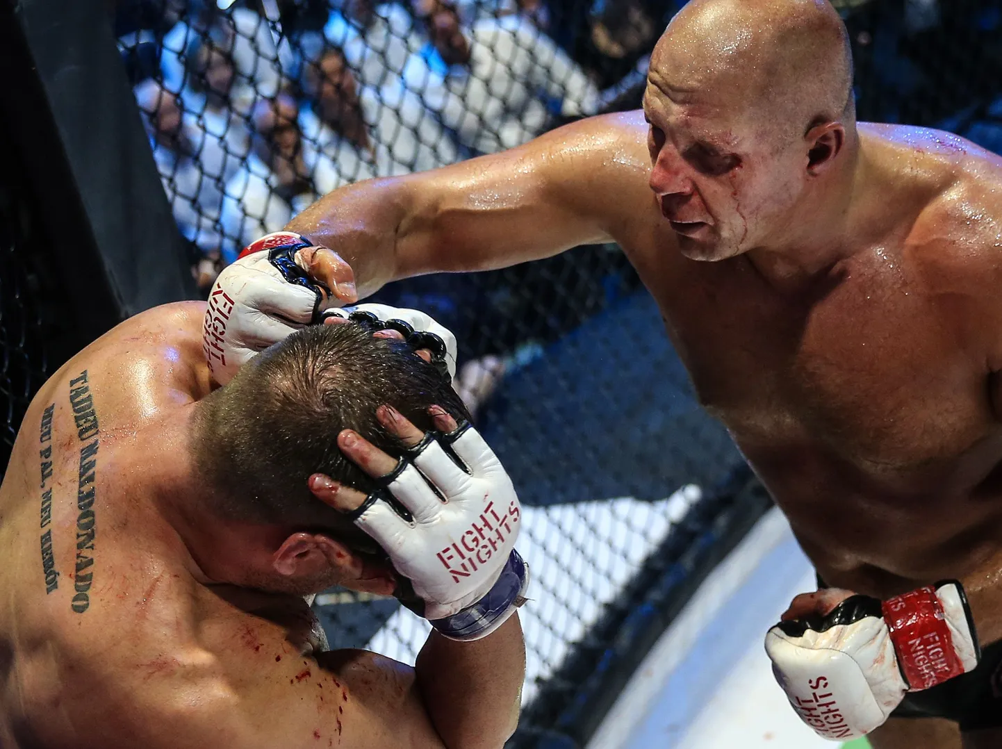 Момент боя MMA
