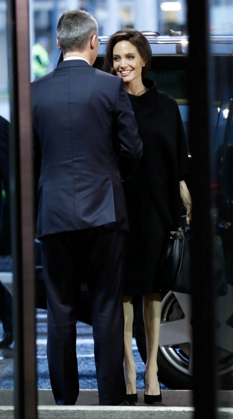Angelina Jolie  ja NATO peasekretär Jens Stoltenberg 