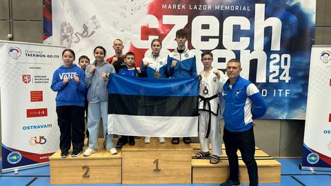 Taekwondo‘kad noppisid Tšehhis medaleid