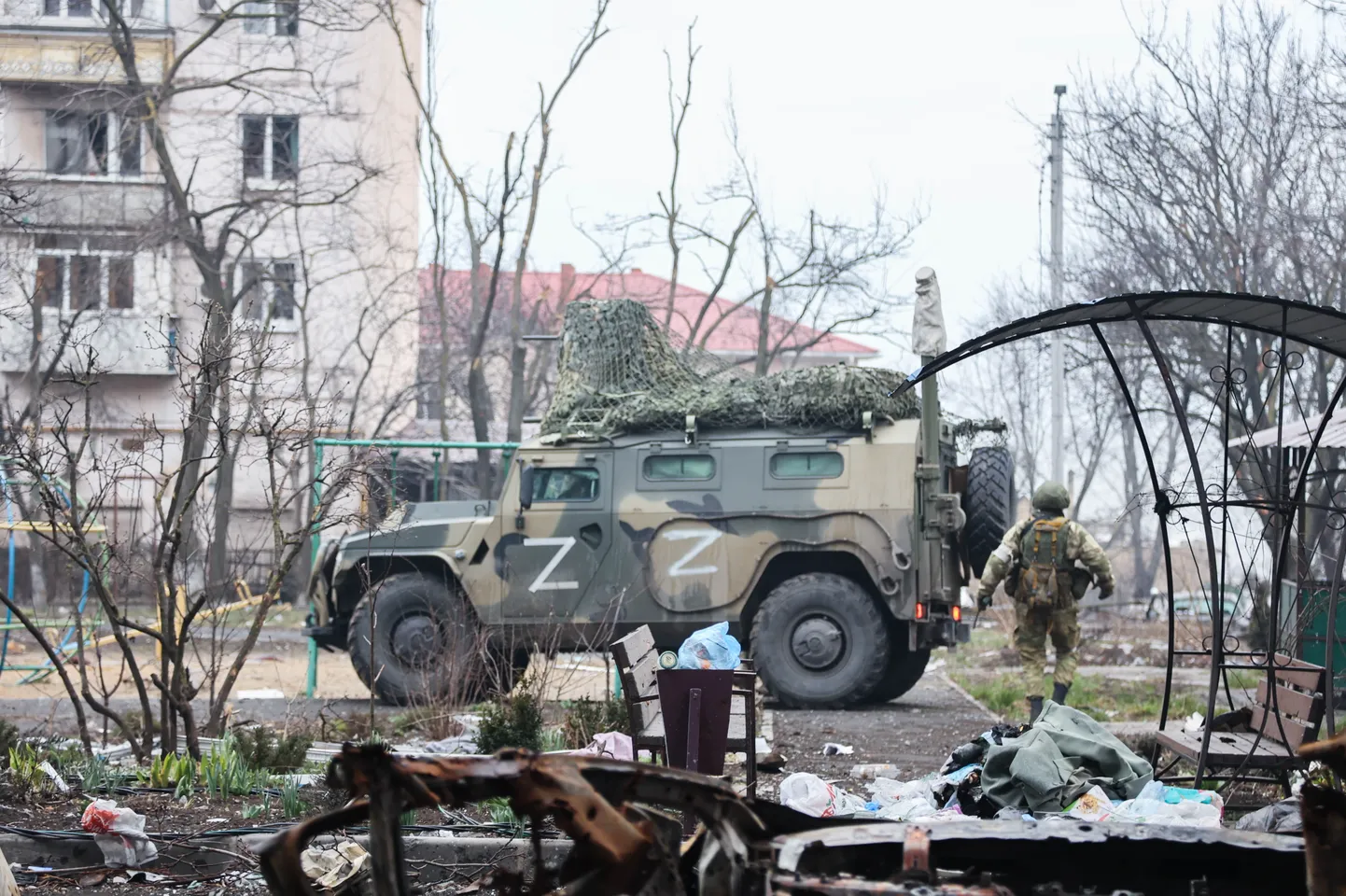 Российские военные.