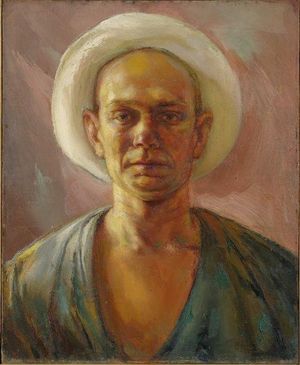 Kaarel Liimandi autoportree valmis 1936. aastal.