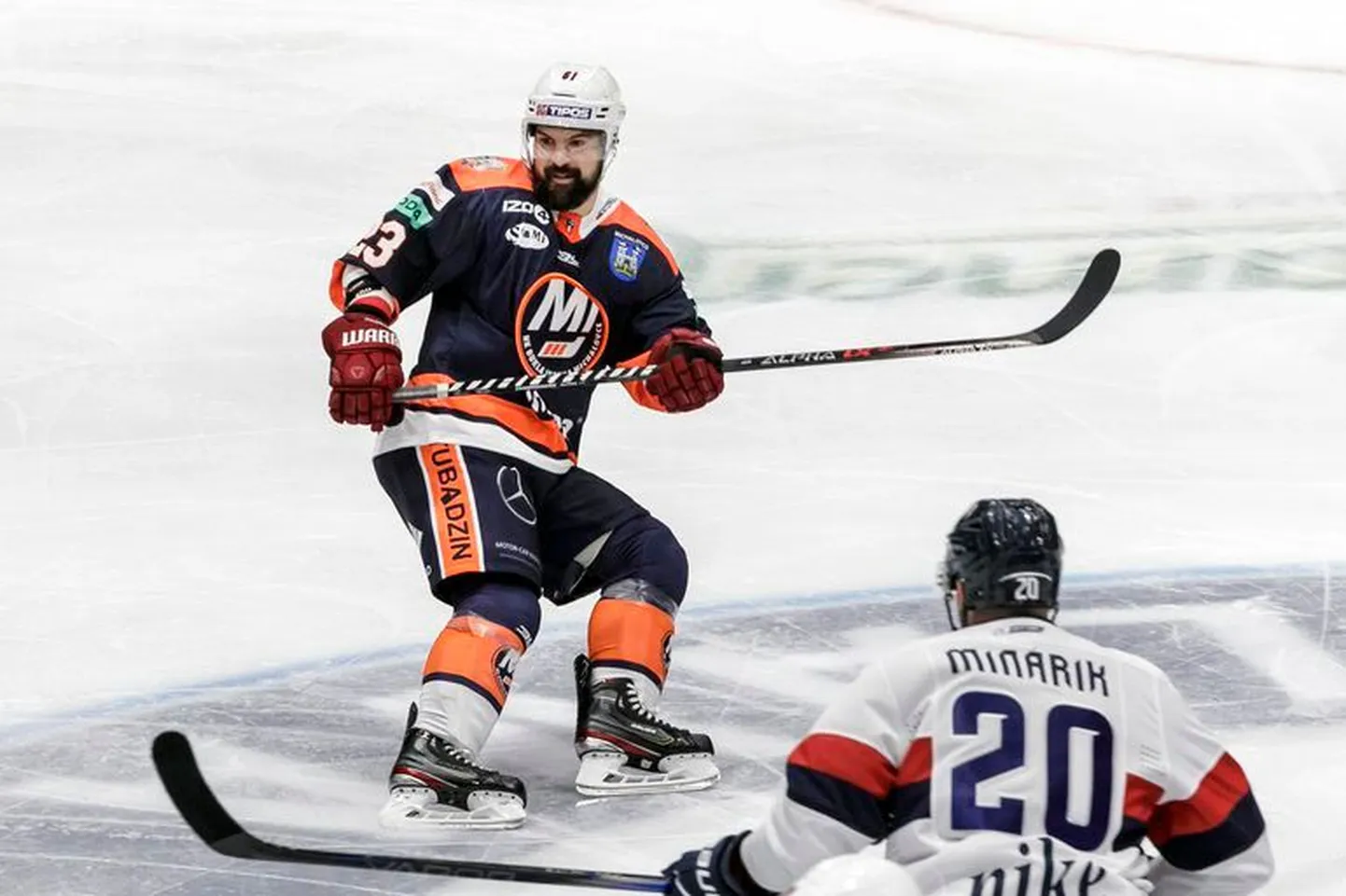 Latvijas hokejists Kaspars Daugaviņš