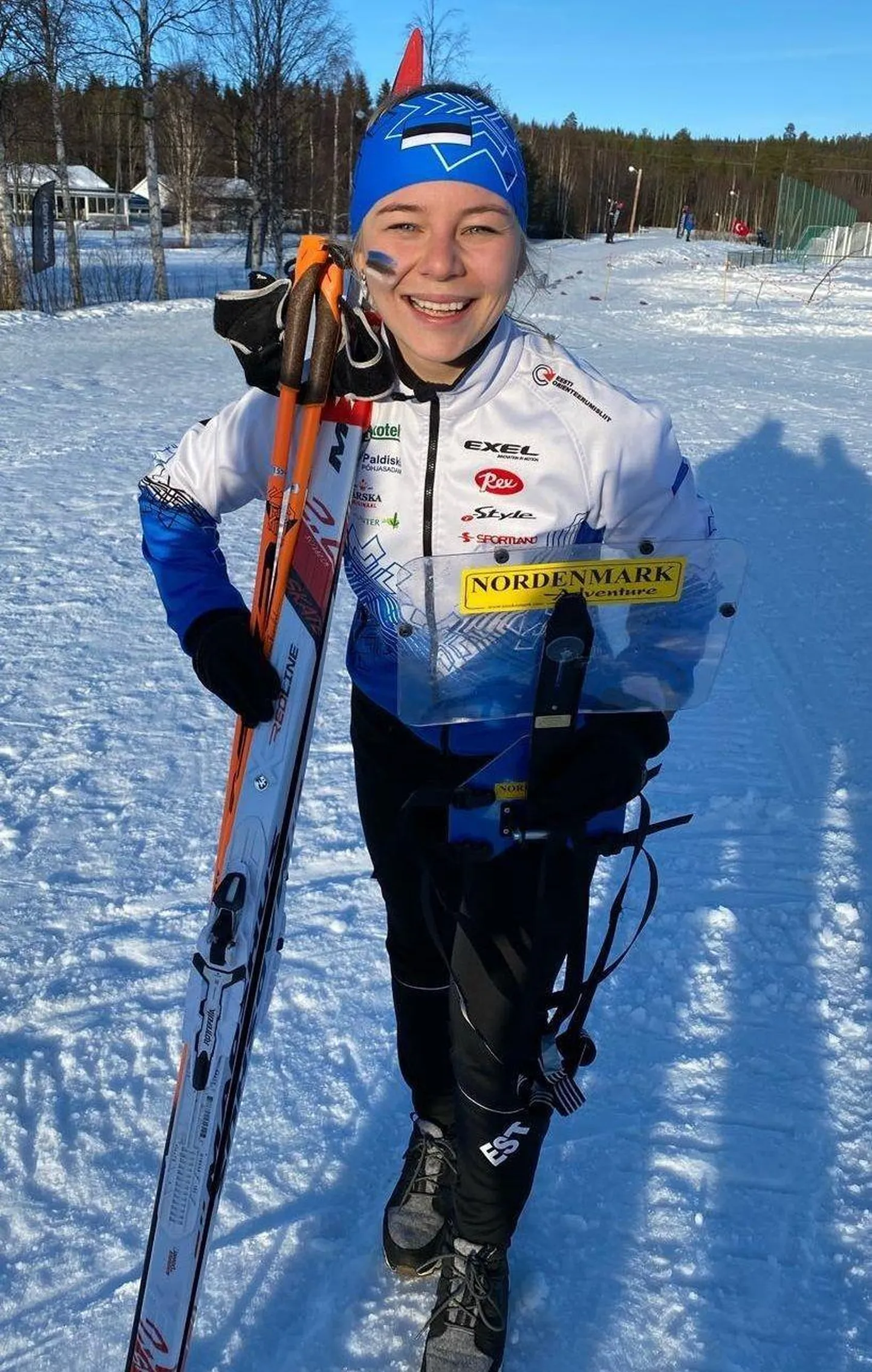 Suusaorienteeruja Daisy Kudre.