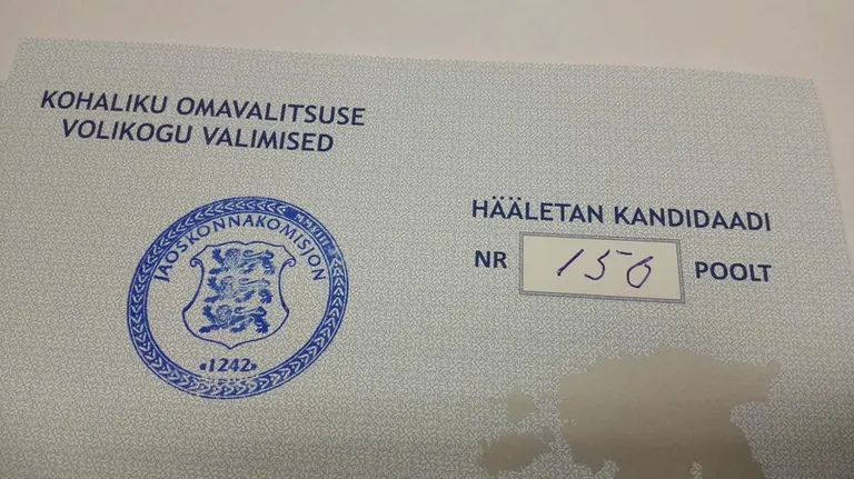 Tühistatud valimissedel.