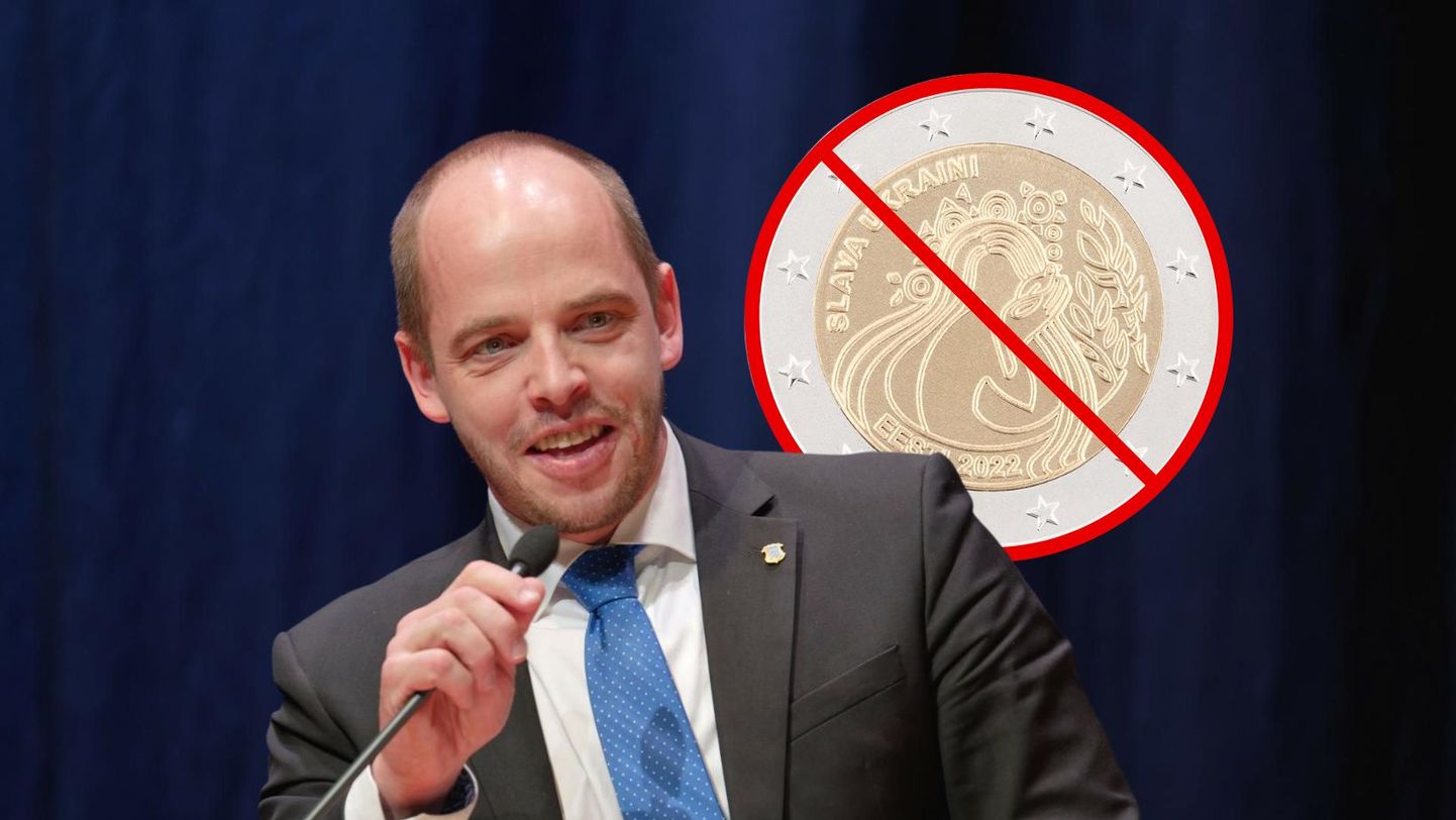 Эстонский политик Сильвер Куузик выступает против монеты в 2 евро с надписью "Слава Українi".