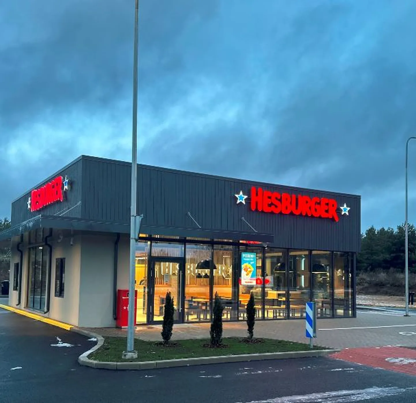 Новый ресторан сети Hesburger в Луйге.