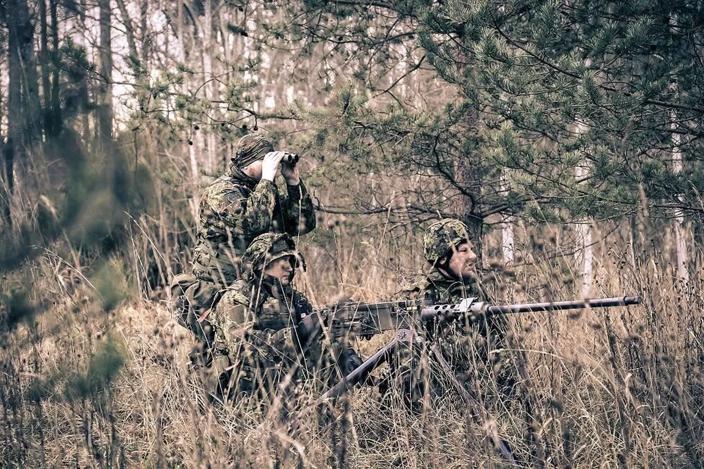 Kaitseliitlased õppusel.