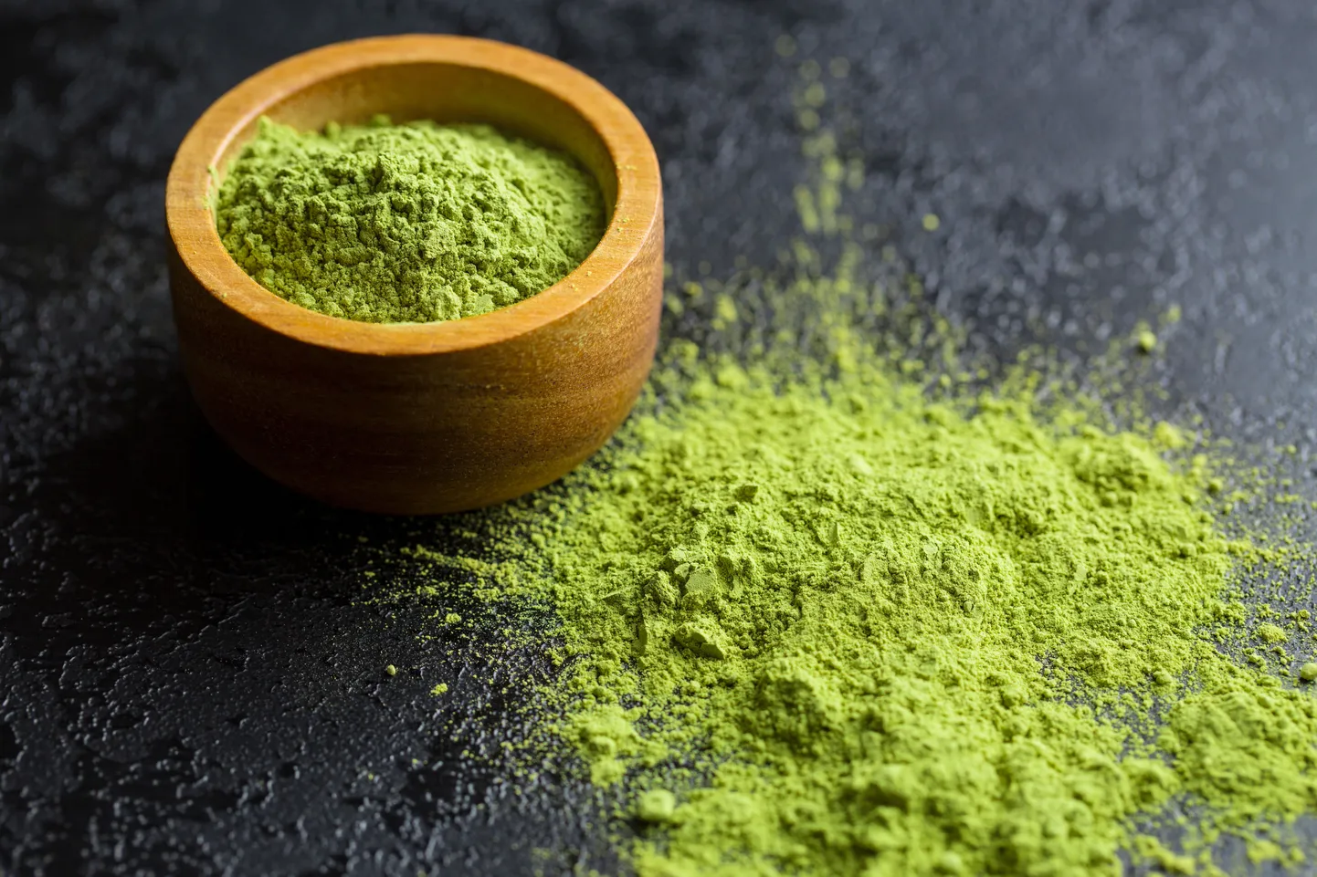 Matcha pulber.