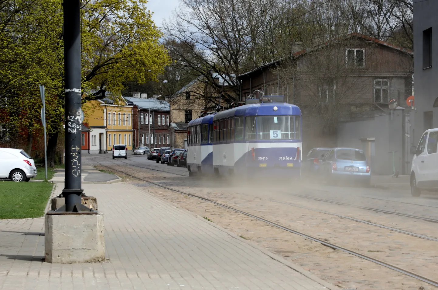 Tramvajs Maskavas ielā.