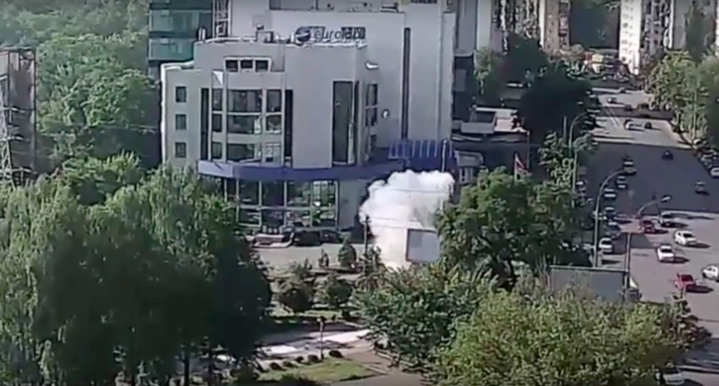Взрыв автомобиля в Киеве.