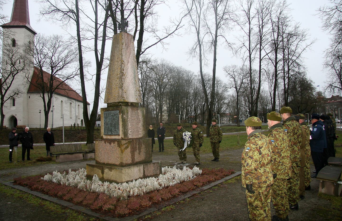 Монумент павшим в Освободительной войне находится в Йыхви.