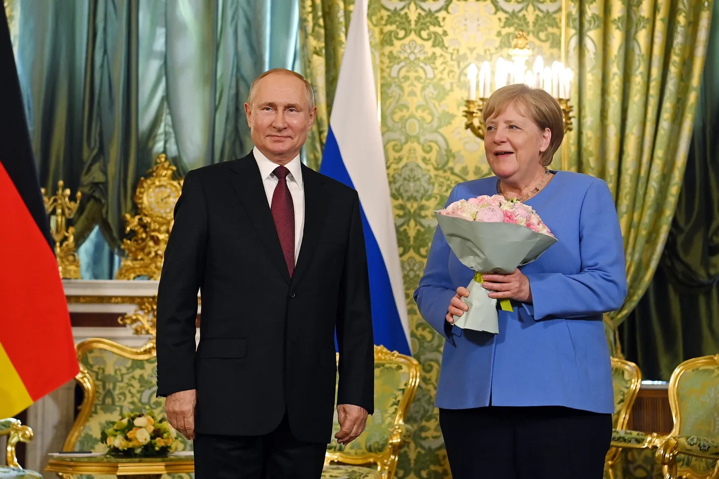 Владимир Путин и Ангела Меркель