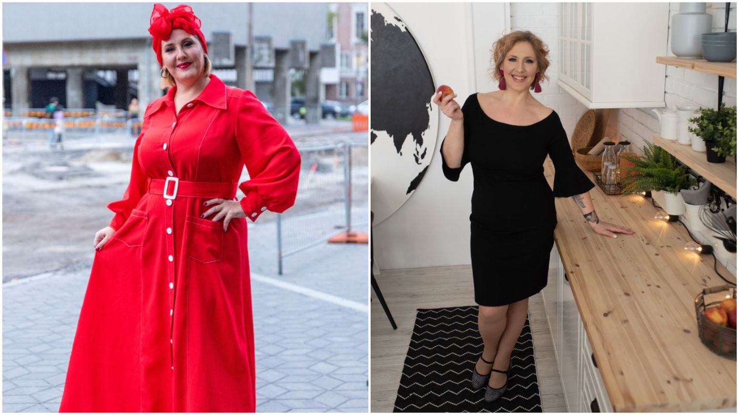 Pilt enne ja nüüd: laulja Kaire Vilgats kaotas oma kehakaalust 23 kilogrammi.