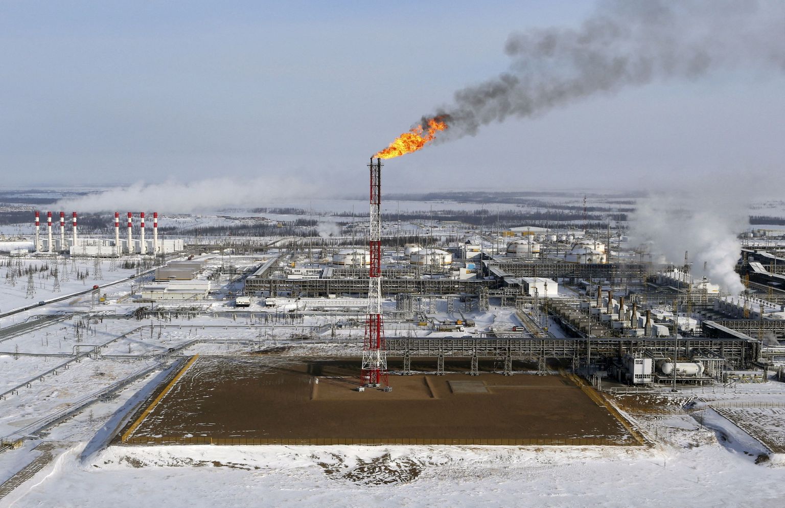 Rosnefti naftaväli Krasnojarski lähistel.