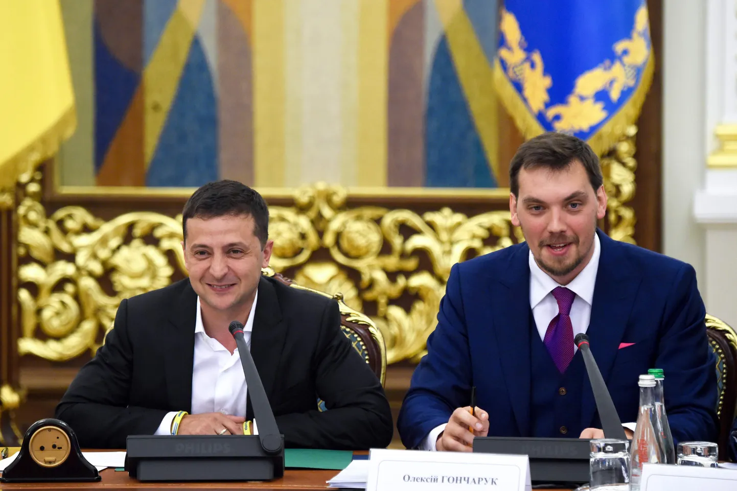 Владимир Зеленский и  Алексей Гончарук