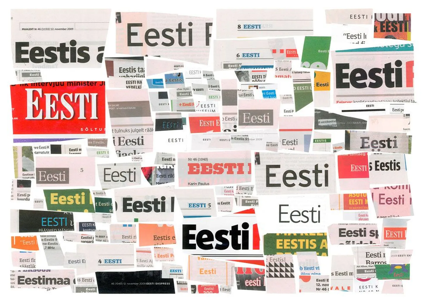 Fragment Jensi Haaningi kollaažist «Räägime rahvuslusest! Ideoloogia ja identiteedi vahel».