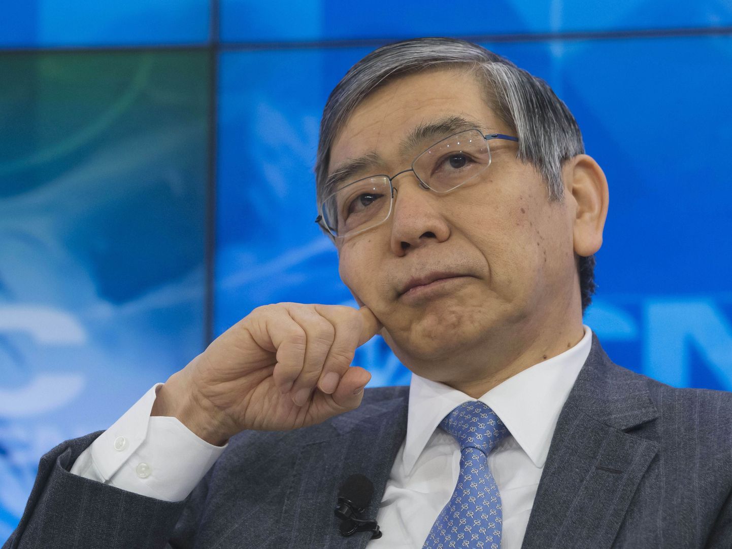 Jaapani Keskpanga juht Haruhiko Kuroda majandusfoorumil Davosis.