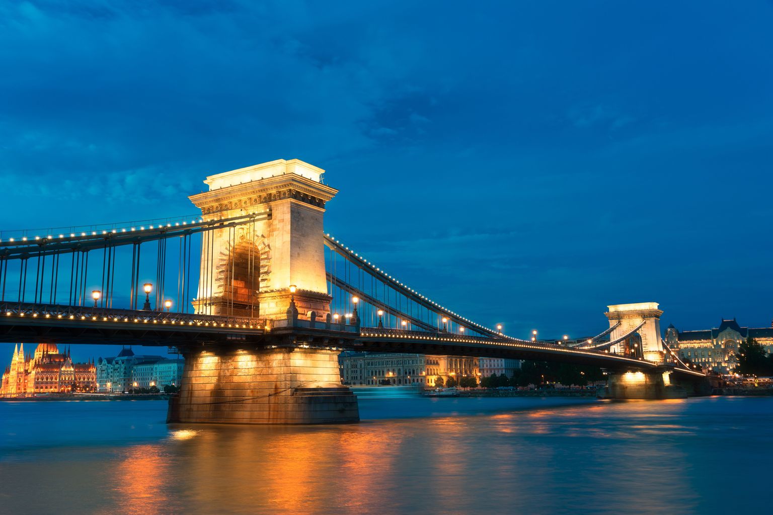 Szechenyi sild Budapestis