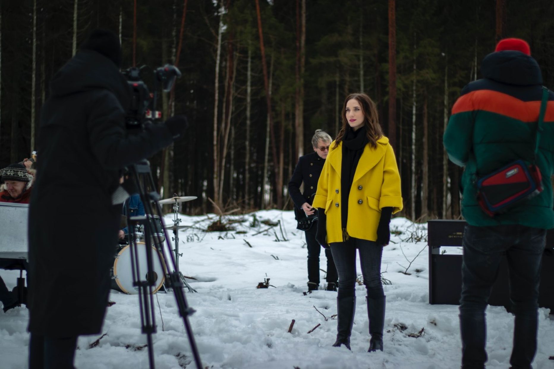 ​«Laul surnud linnust» muusikavideo filmimine.