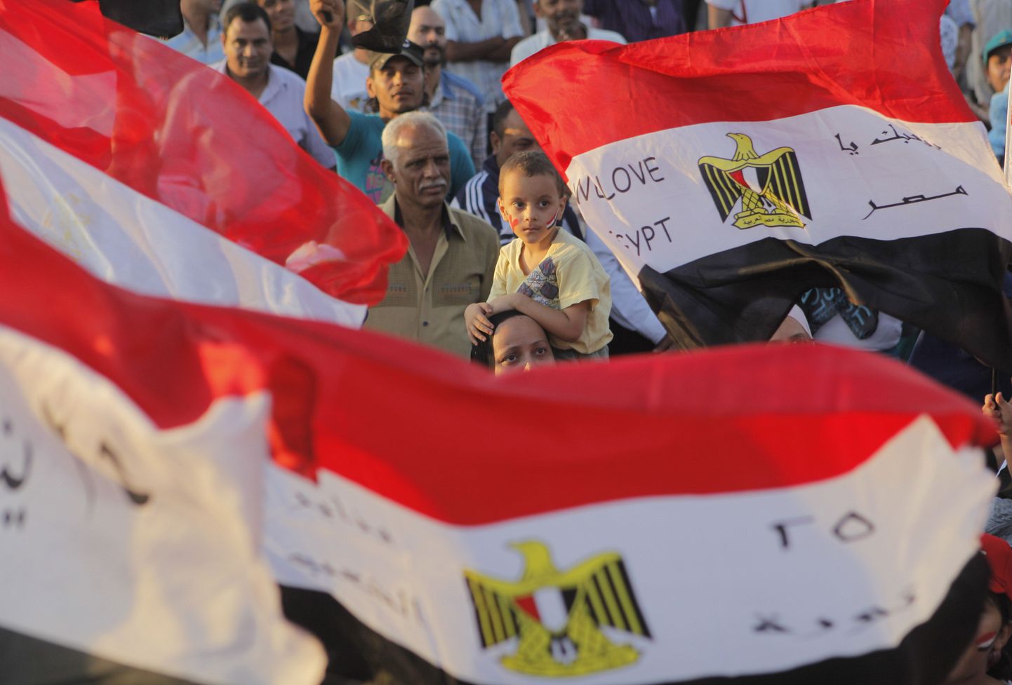 Egiptlased riigilippudega.