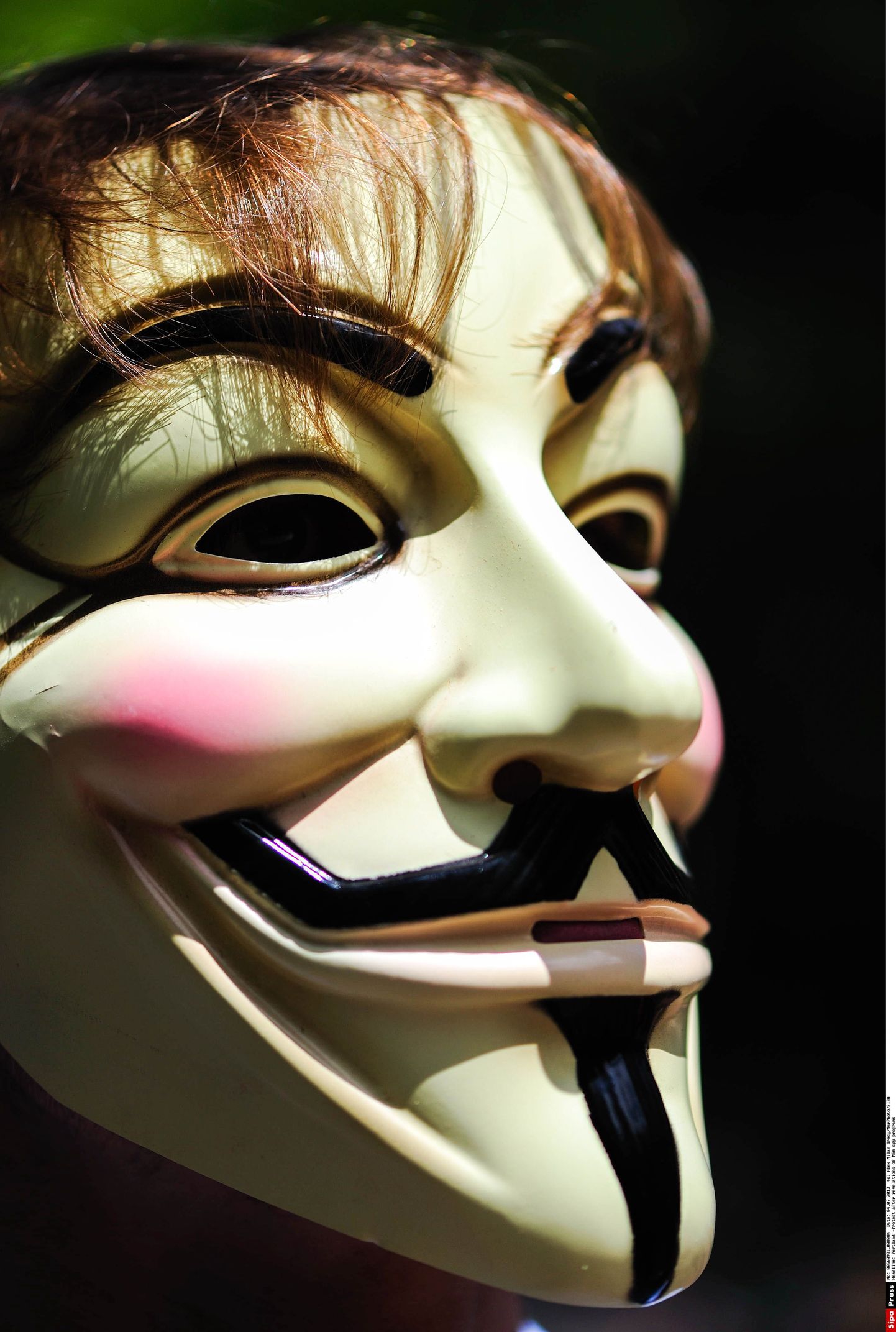 NSA vastu korraldatud protestiaktsioonis kanti ka Anonymouse maske.