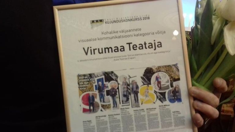 Kujundaja Toomas Erapart tõi Virumaa Teatajale võidu.