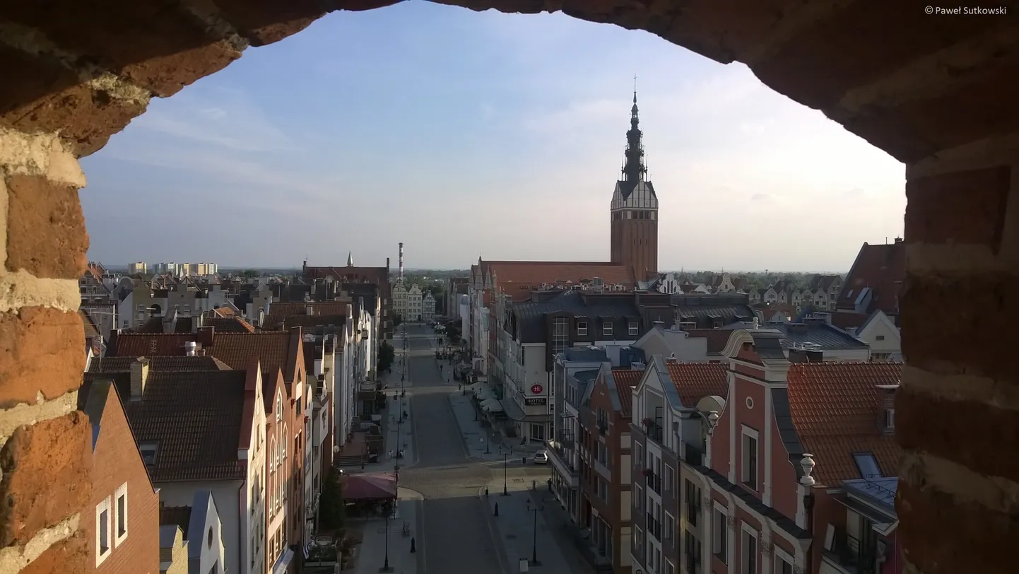 Vaade Elblągi vanalinnale.