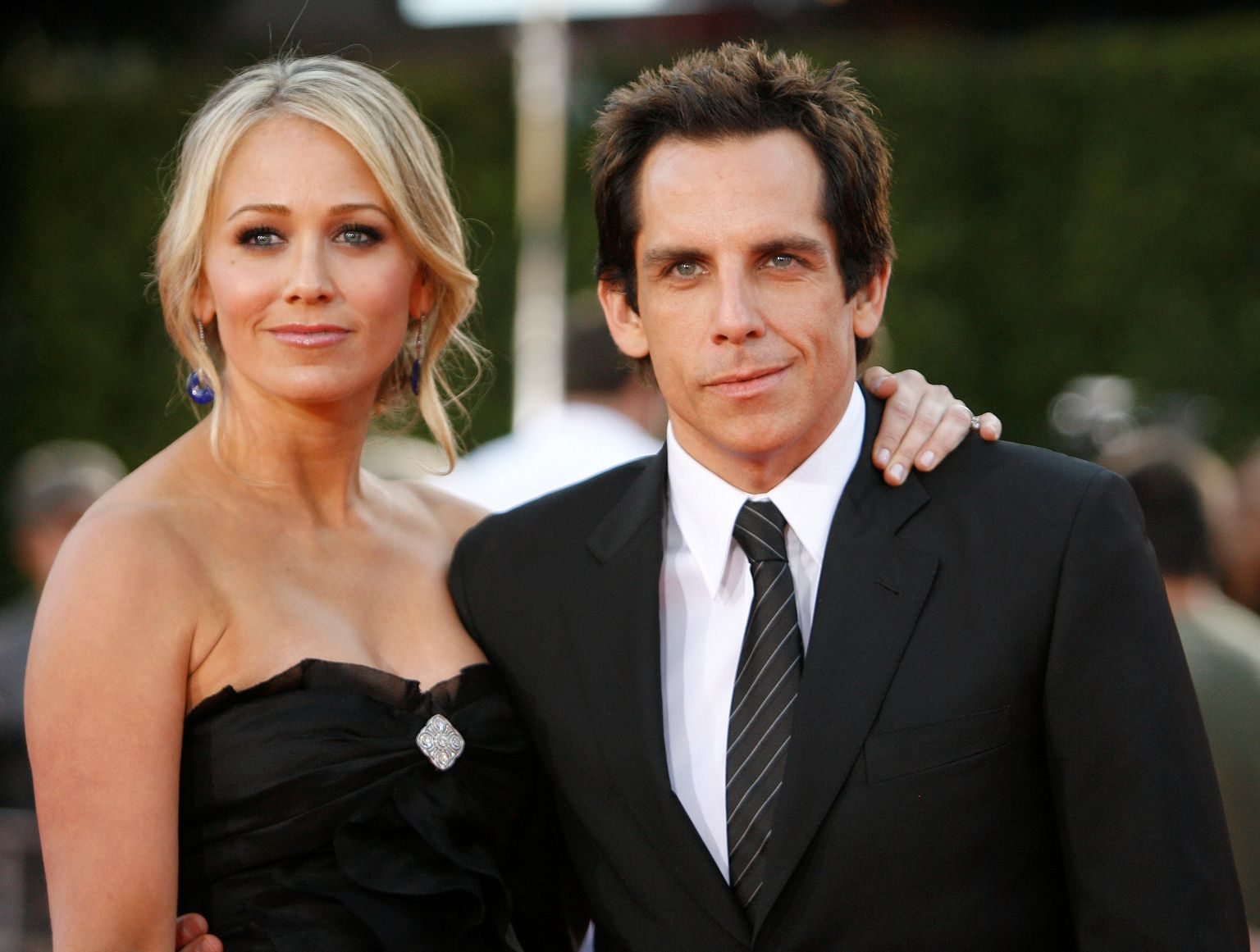USA näitleja Ben Stiller koos näitlejannast abikaasa Christine Tayloriga 2008. aastal.