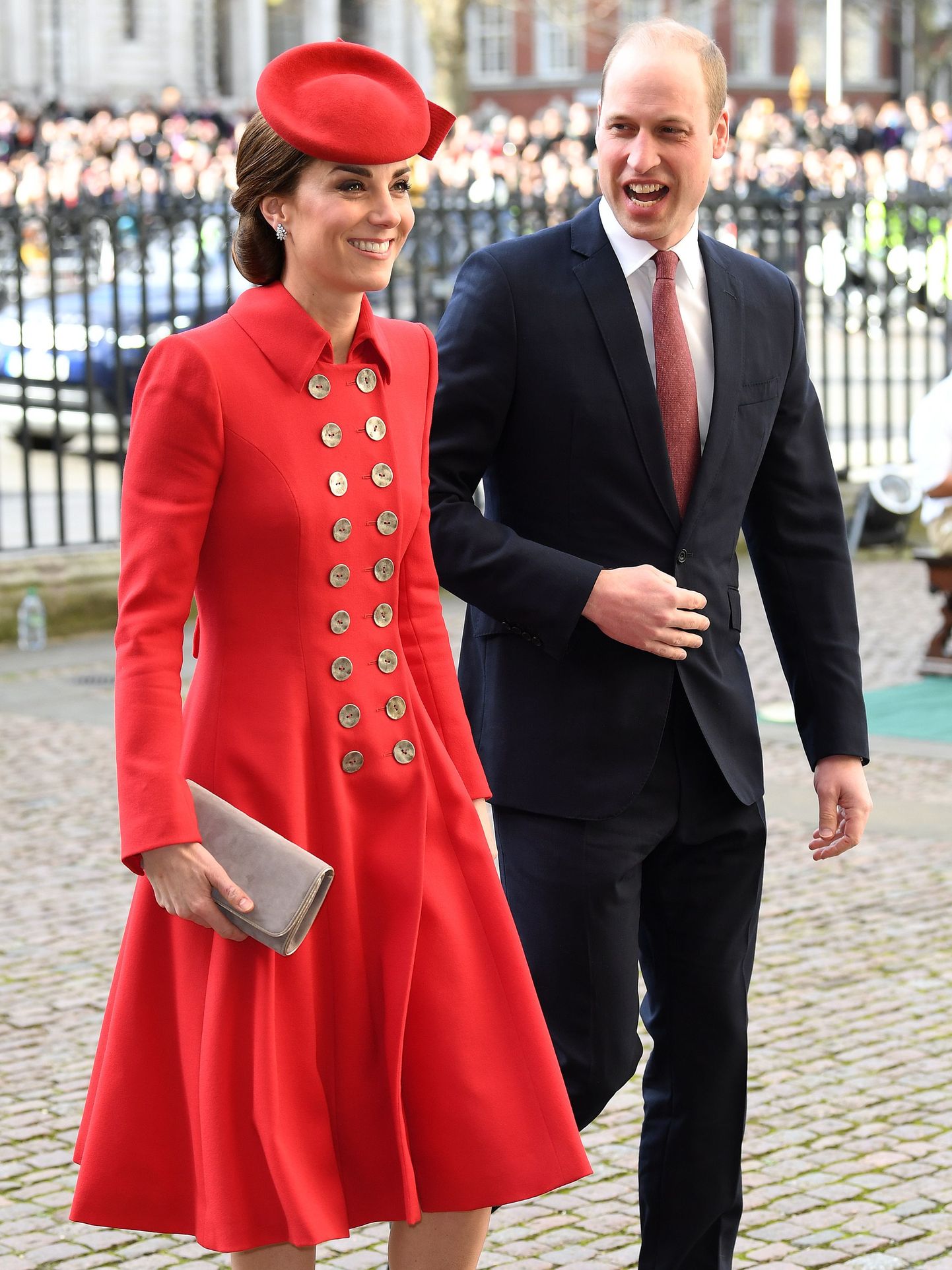 Prints William ja Cambridge'i hertsoginna Catherine 11. märtsil 2019 suundumas rahvaste ühenduse jumalateenistusele Westminster Abbeysse