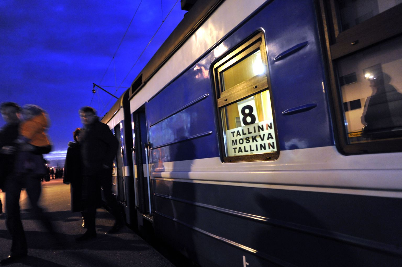 Поезд Таллинн-Москва-Таллинн.