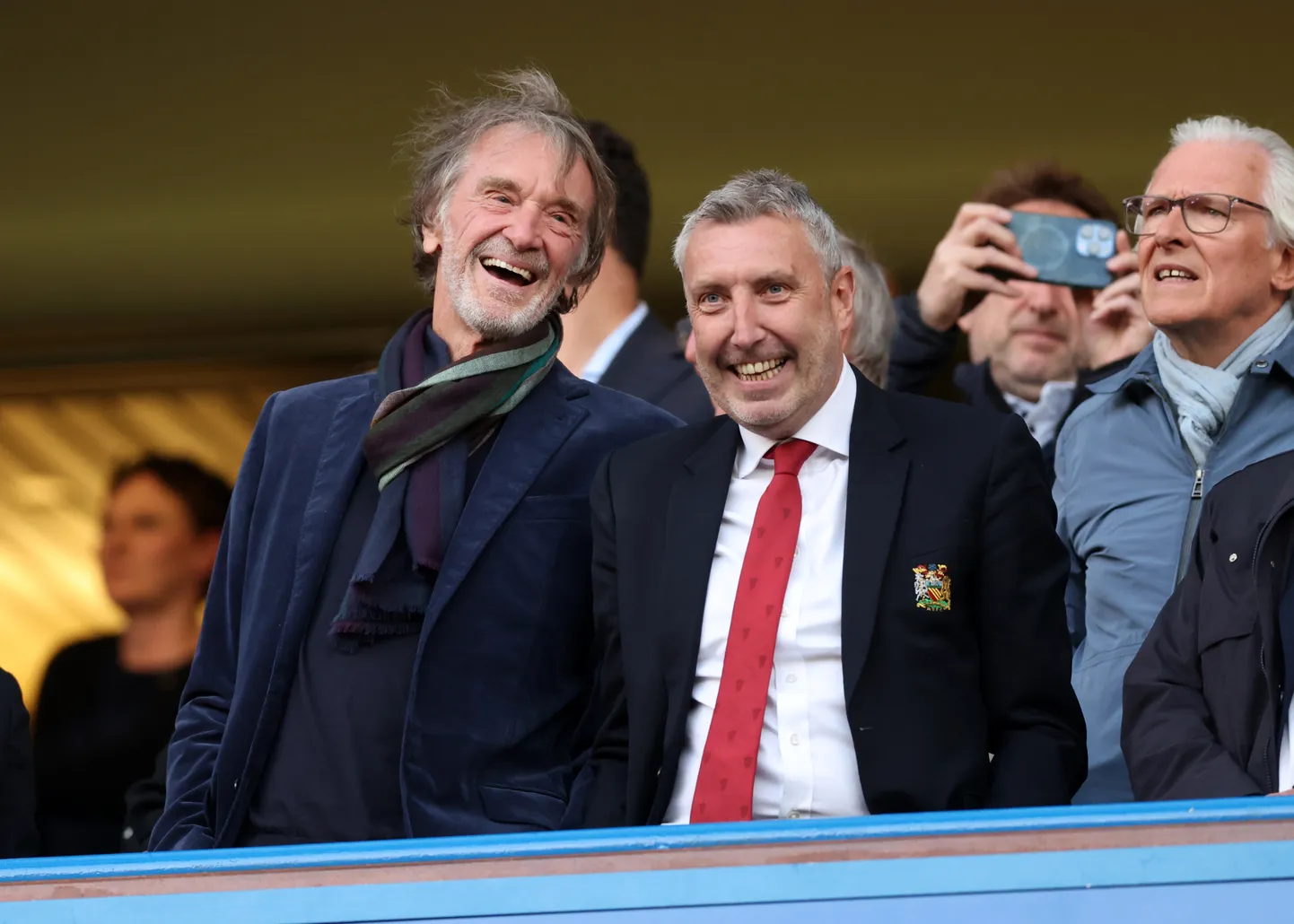 Jim Ratcliffe (vasakul) ja Manchester Unitedi tehniline direktor Jason Wilcox.