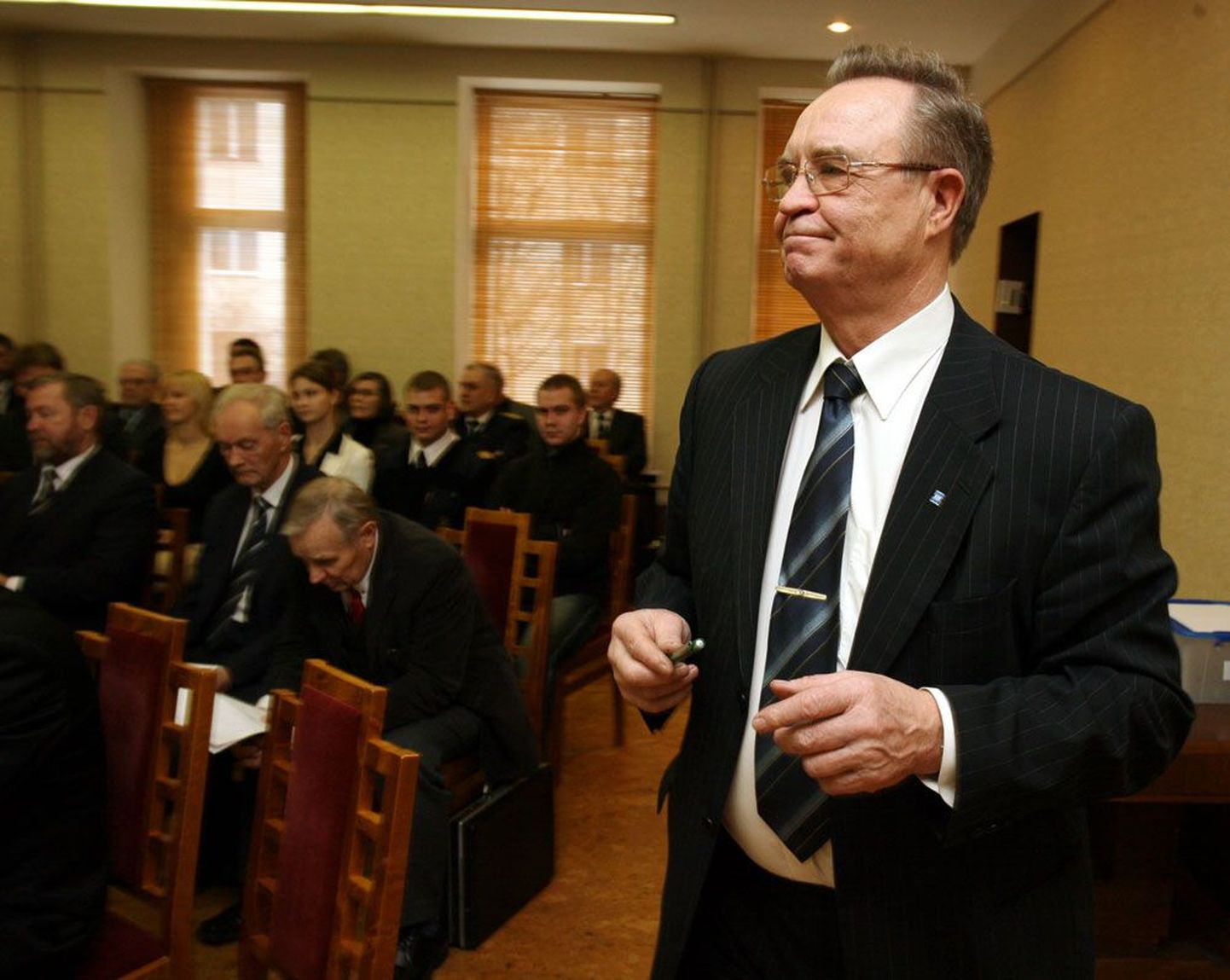 Jüri Kann aastal 2007, kui ta mereakadeemia rektoriks valiti. Nüüd peab Kann ametist lahkuma.