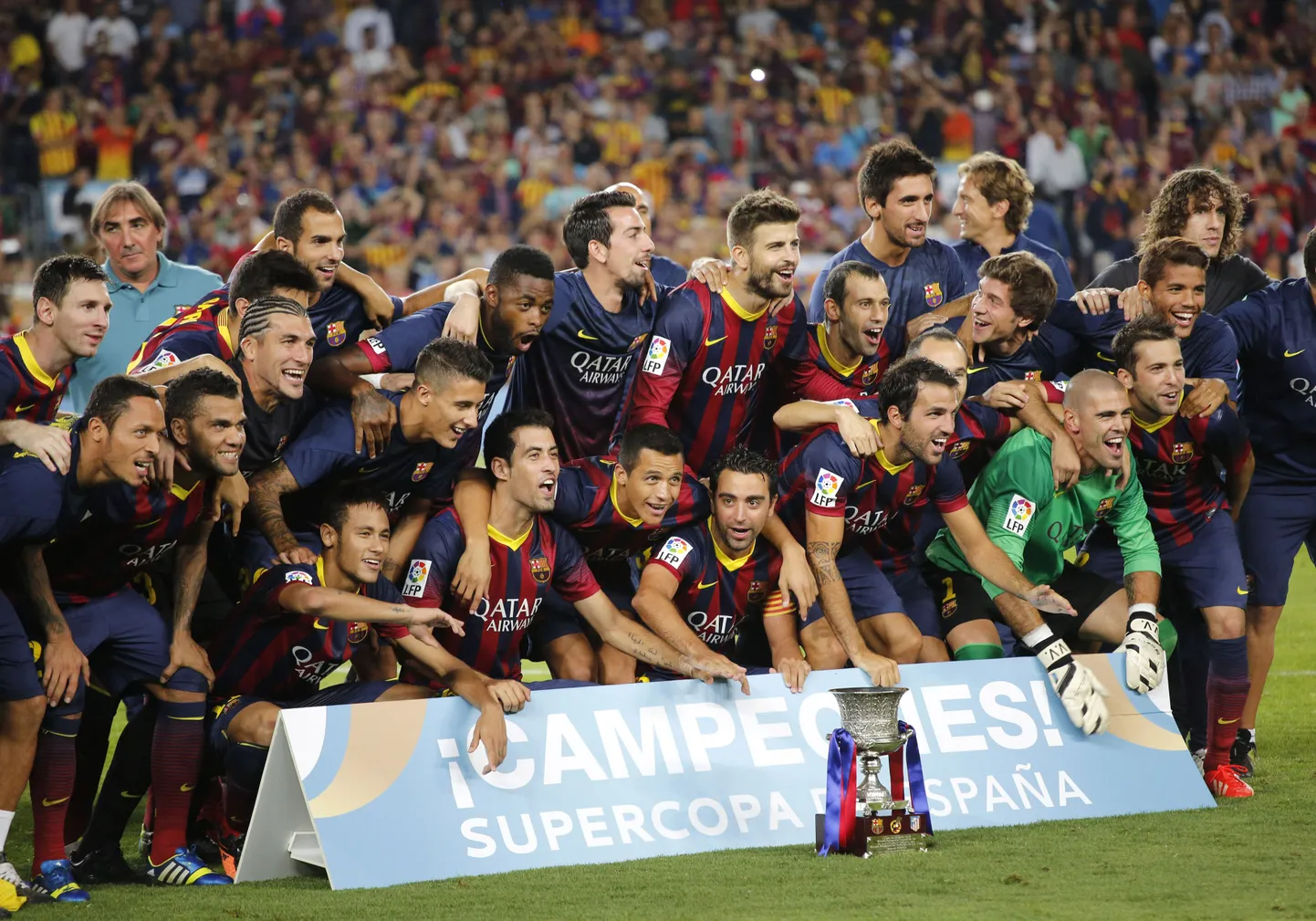 Barcelona meeskond võitis Hispaania superkarika.