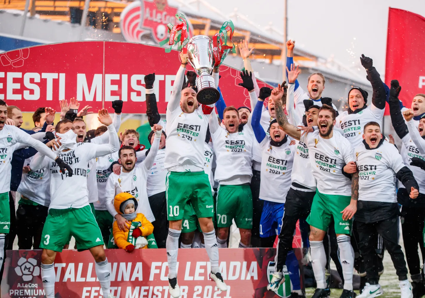 Levadia tähistamas eelmise aasta tiitlit. Kes võidab tänavu Premium liiga?