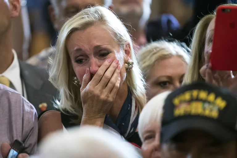 Donald Trumpi toetaja pärast presidendikandidaadiga kohtumist. Foto: Scanpix