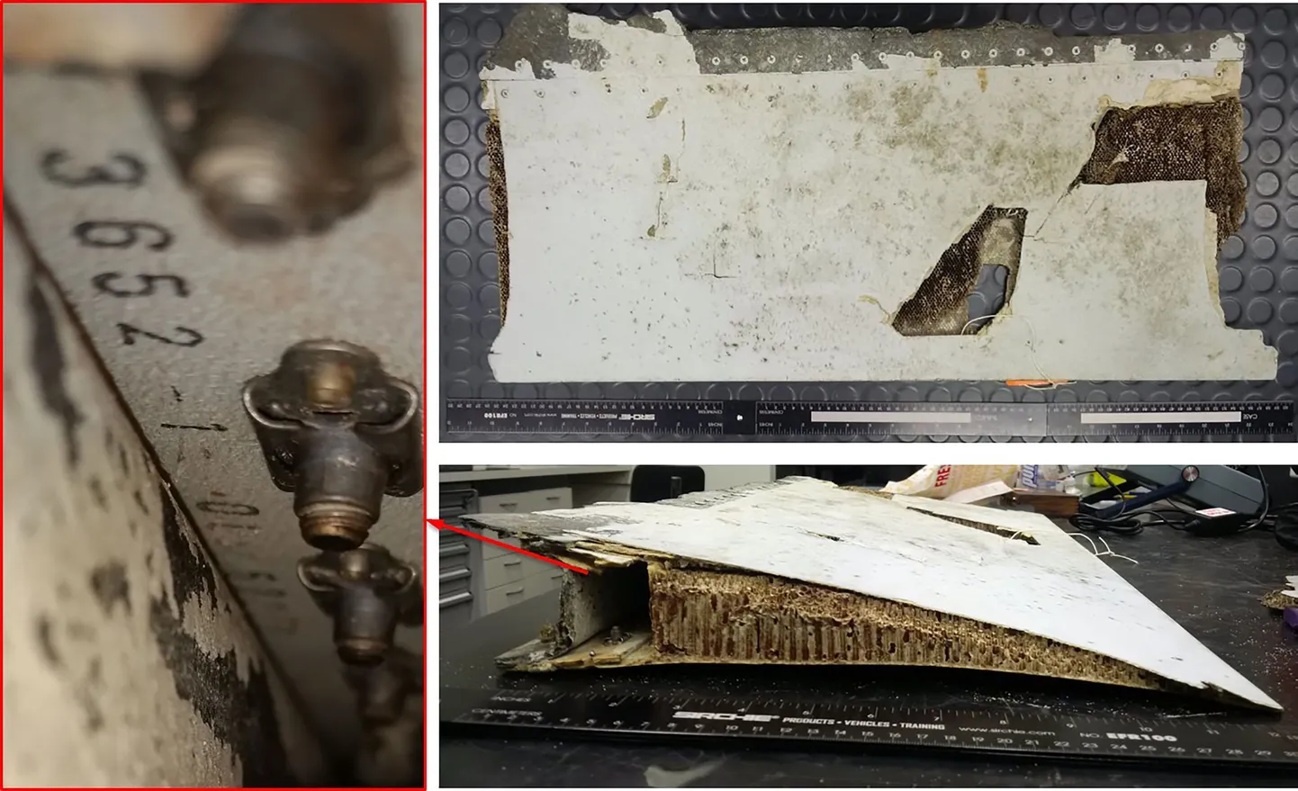 Mauritiuse saarelt leitud MH370 tiivatükk.