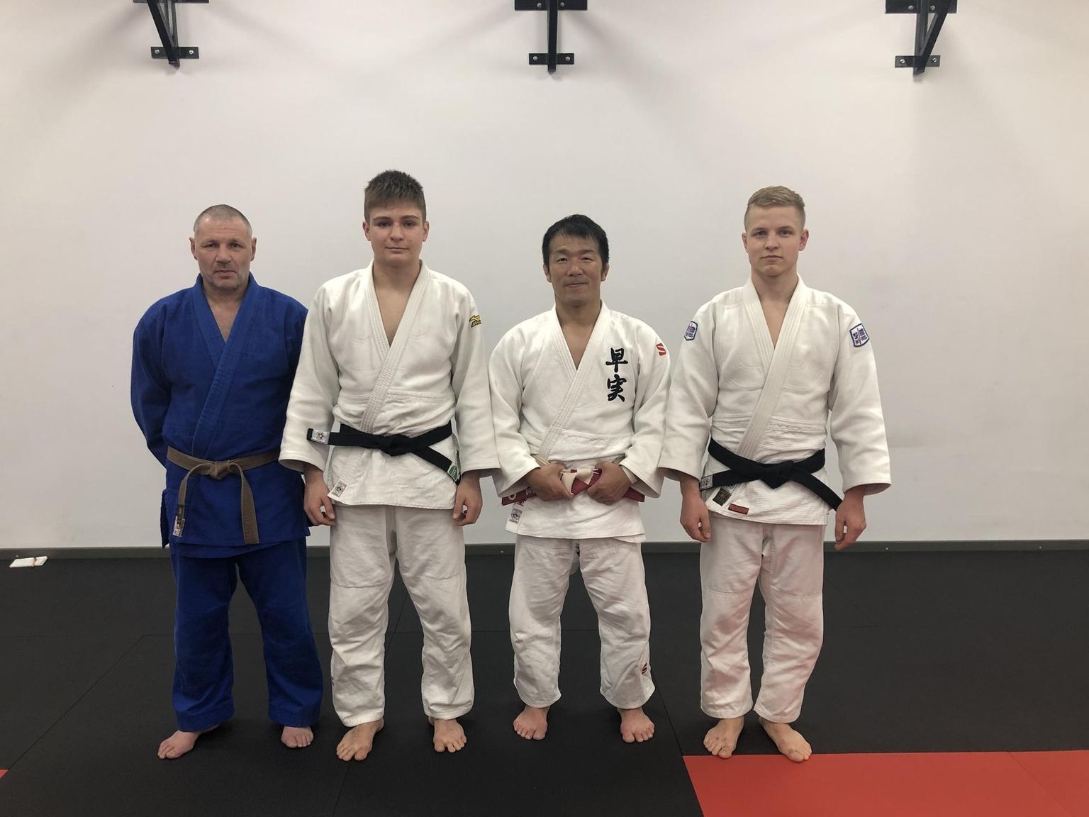 Judoseminaril osalesid Rei klubist treener Ilmar Koort (vasakult), Rei parim noorjudoka Randel Päästel ja treener Ants Tiido.