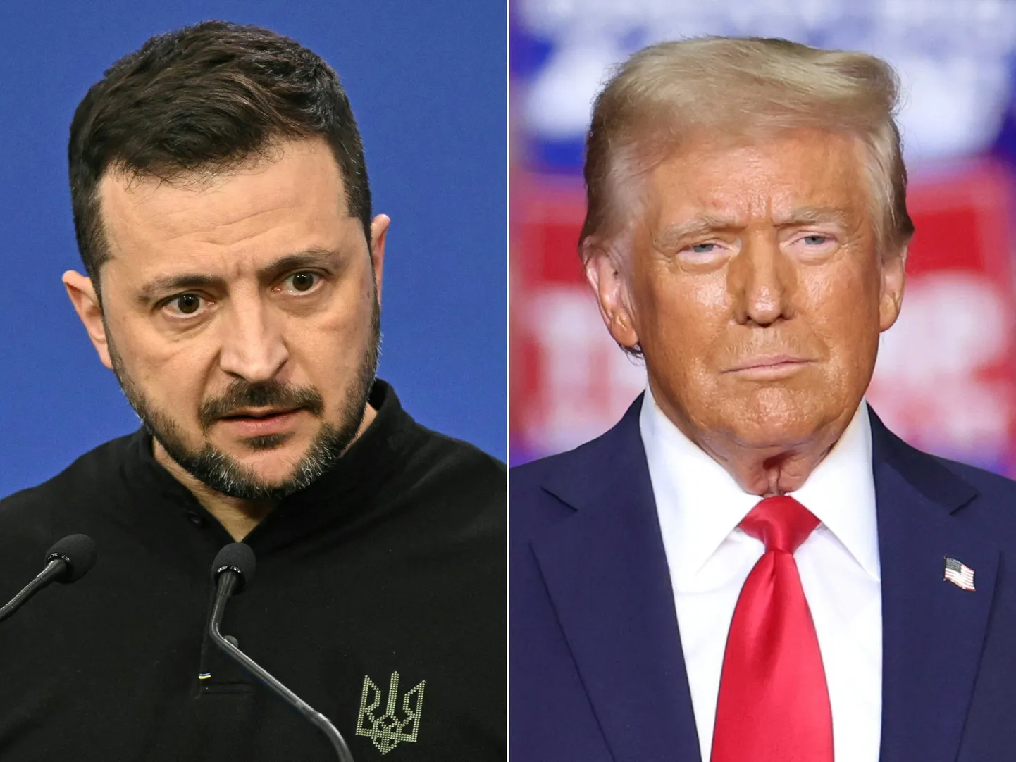 Владимир Зеленский и Дональд Трамп.